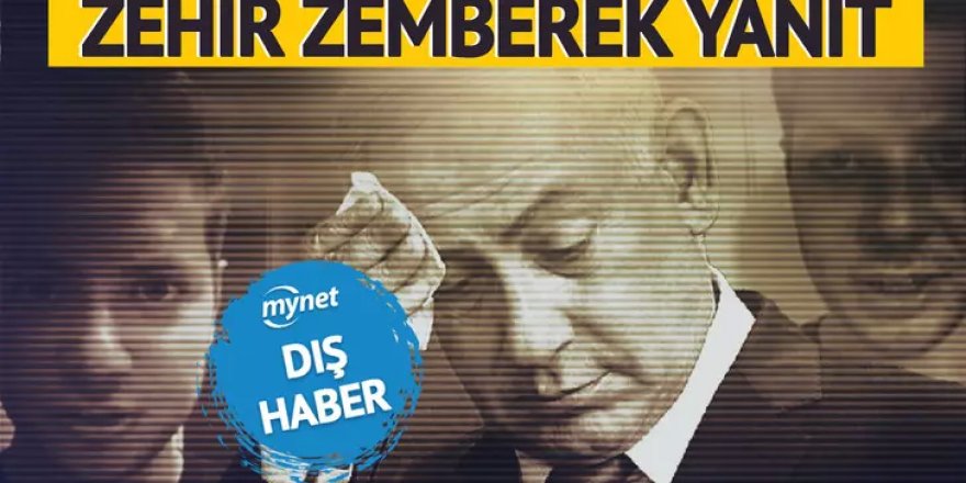 Yair Netanyahu'ya zehir zemberek yanıt geldi