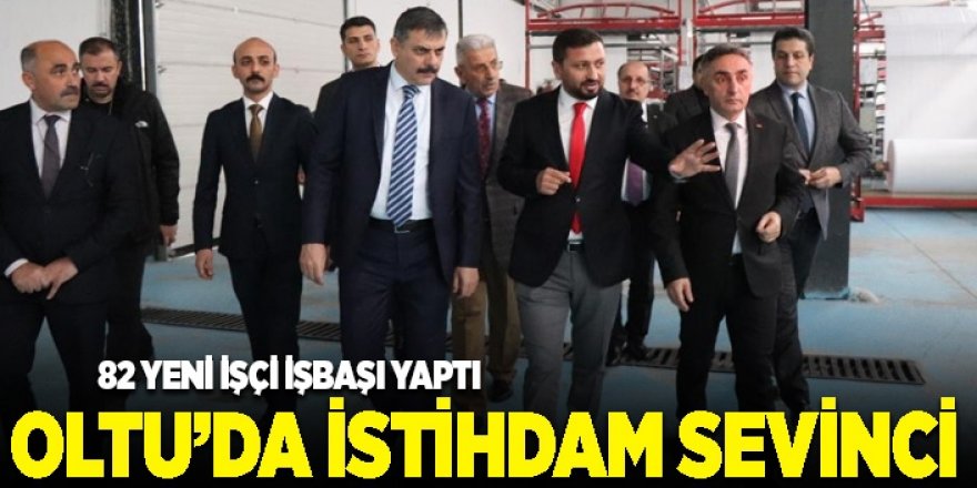 Oltu OSB’de 82 Yeni İşçi İşbaşı Yaptı