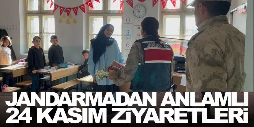 Erzurum Jandarması öğretmenleri unutmadı