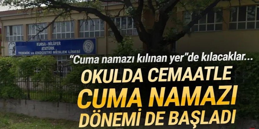 Okulda cemaatle cuma namazına izin!