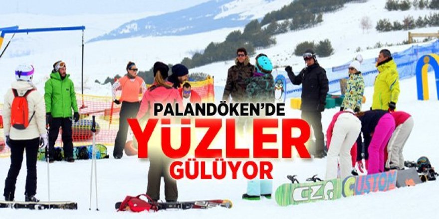 Turizmcilerin yüzü gülüyor: Palandöken'de kar kalınlığı 92 cm oldu