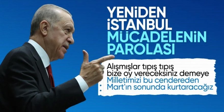 Erdoğan'dan yerel seçim mesajı: Yeniden İstanbul parolamız olacak