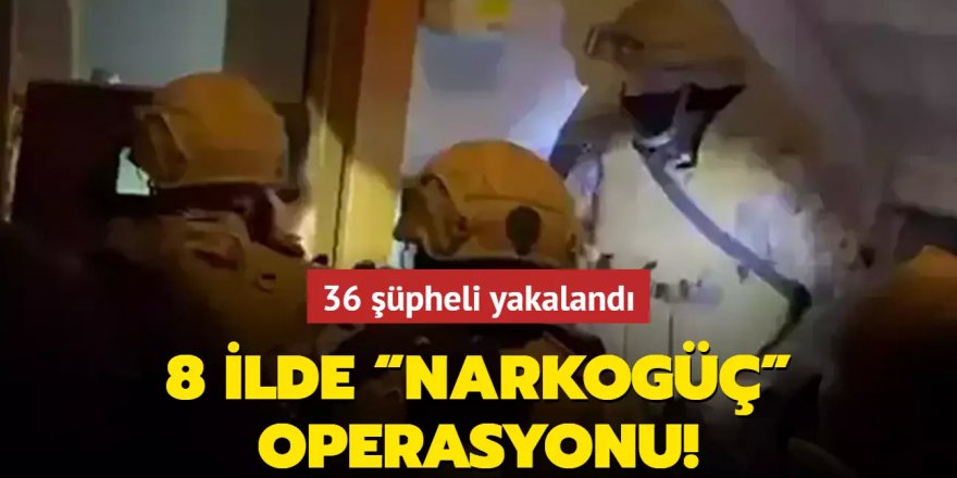 8 ilde "Narkogüç-38" operasyonu