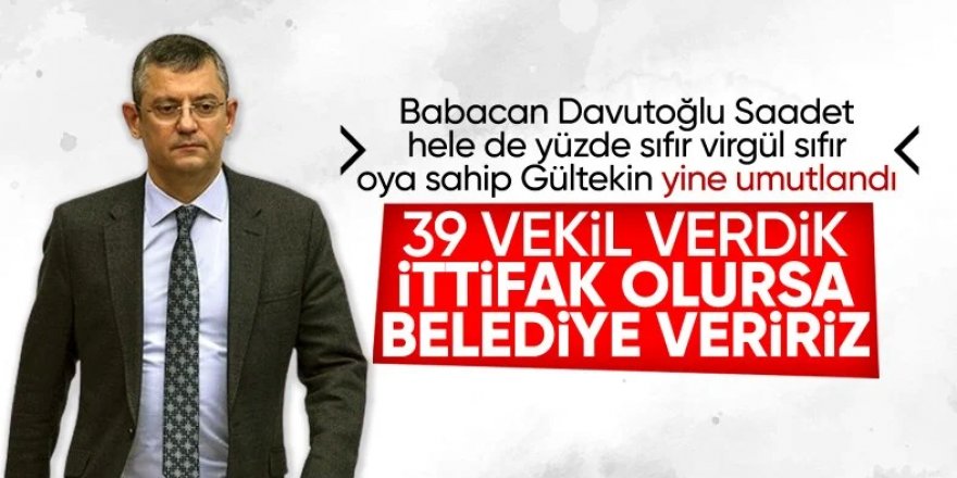 Özel'den küçük partilere ittifak mesajı: Görüşmeye hazırım