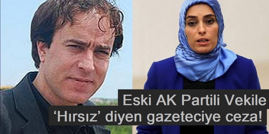 Eski AKP'li vekile ‘hırsız’ diyen gazeteciye ceza!
