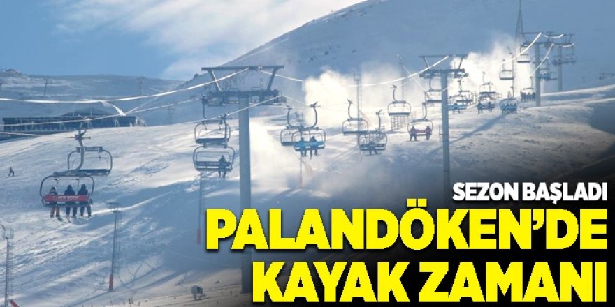 Palandöken'de kayak zamanı