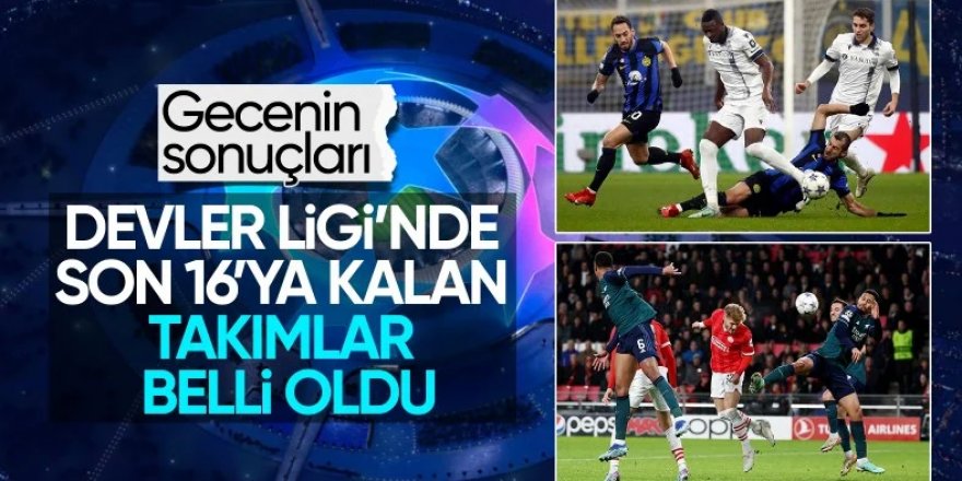 UEFA Şampiyonlar Ligi’nde 4 grupta maçlar sona erdi