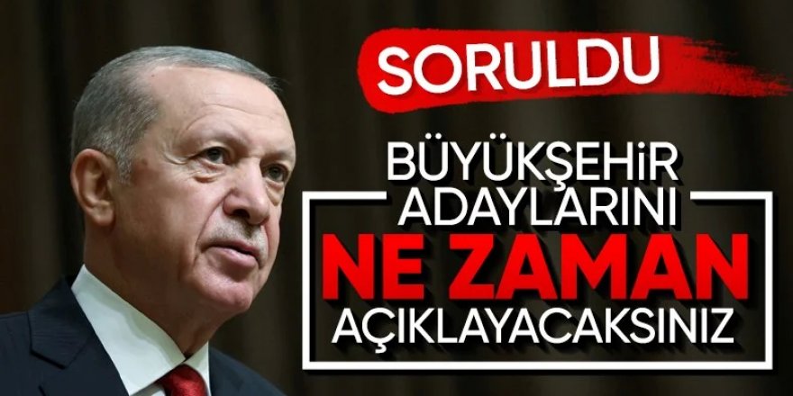 Erdoğan'dan yerel seçim mesajı: 'Aralık ayı sonunda açıklayacağız'