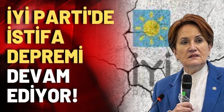 İYİ Parti'de bir üst düzey istifa daha