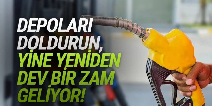 Benzinin ardından motorine de zam geliyor