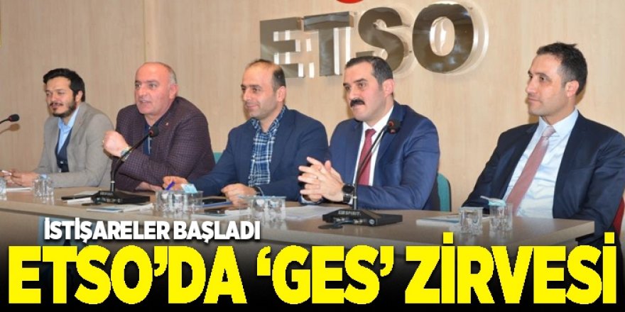 ETSO’DA ‘GES’ ZİRVESİ