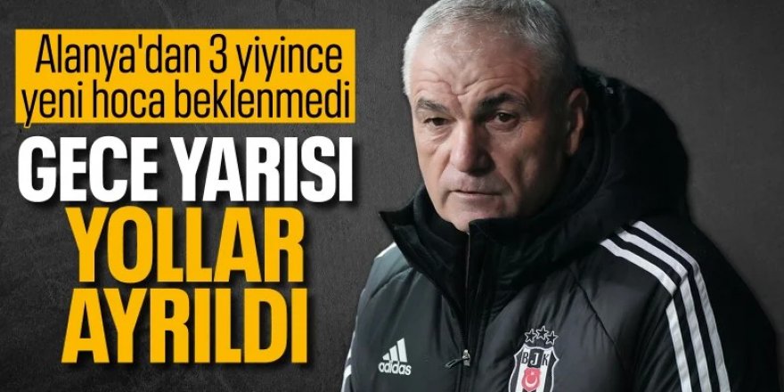 Beşiktaş'tan açıklama: Rıza Çalımbay ile yollar ayrıldı