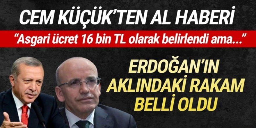 Cem Küçük yeni asgari ücreti açıkladı!