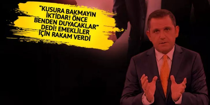 Fatih Portakal, "Asgari ücreti 1 ay önce bildirdim" dedi!