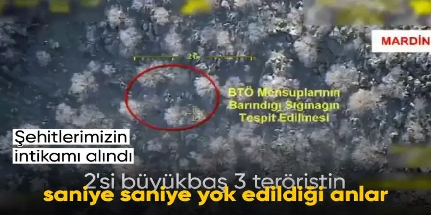 Şehitlerin kanı yerde kalmadı: 3 terörist etkisiz hale getirildi