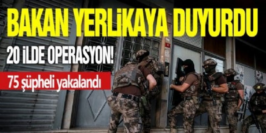 Yerlikaya duyurdu: "Nitelikli dolandırıcılık" operasyonlarında 75 gözaltı