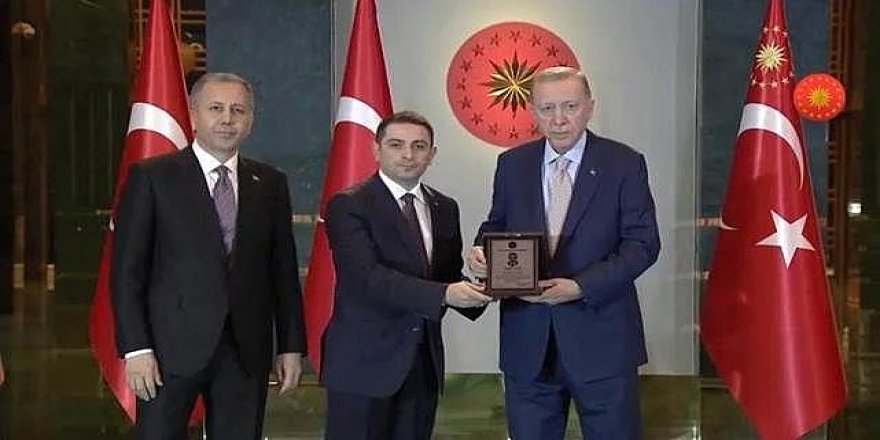 Cumhurbaşkanı  Erdoğan'dan Kaymakam Tugay'a ödül