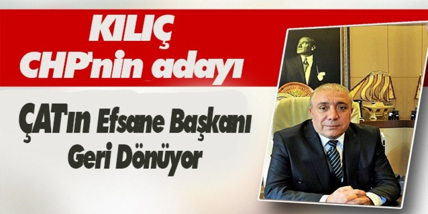 Arif Hikmet KIlıç, Çat için yeniden aday: Resmen adaylığı açıklandı