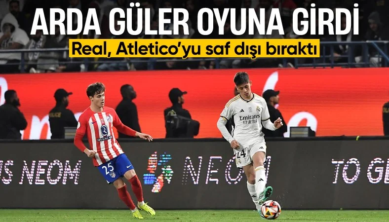 Arda Güler 112. dakikada oyuna girdi, Real Madrid orta sahadan attı!