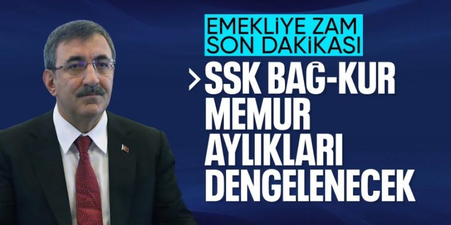 Cumhurbaşkanı Yardımcısı Yılmaz: Emekli aylıklarını dengeye taşıyacağız