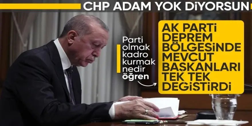 AK Parti, deprem bölgesinde aday göstereceği isimlerde değişikliğe gitti