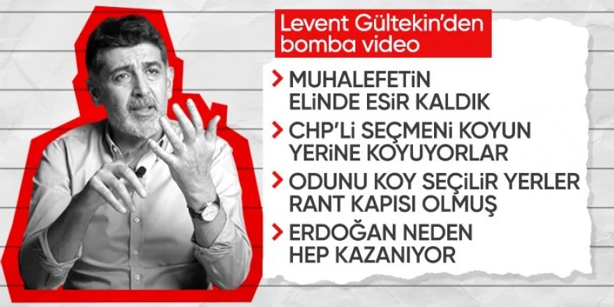 Levent Gültekin'den CHP'ye: Kendi seçmenlerine koyun muamelesi çekiyorlar