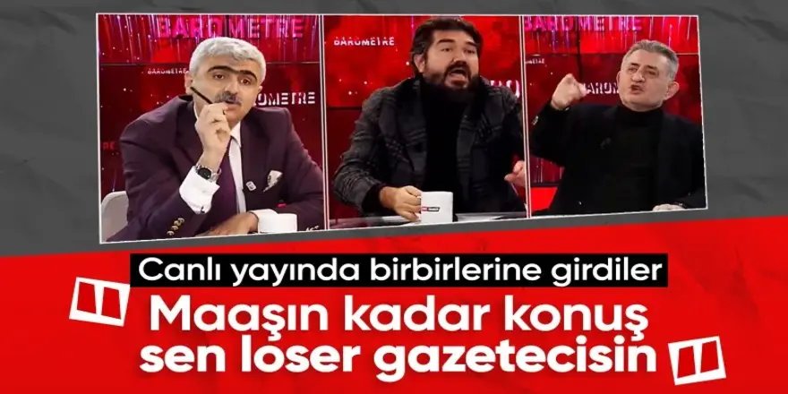 Canlı yayında konuklar arasında kavga! "Sen loser gazetecisin"