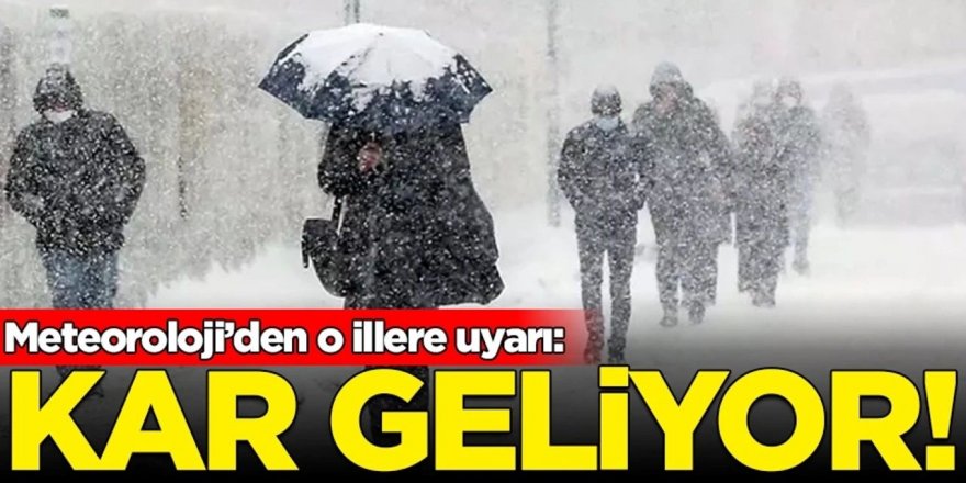 Doğu'daki iller dikkat! Yoğun kar yağışı bekleniyor