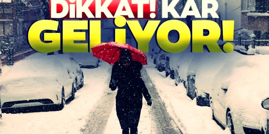 Soğuk ve kar yağışı geliyor