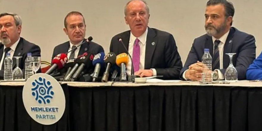 Muharrem İnce açıkladı: Memleket Partisi'nin yerel seçim yol haritası belli oldu