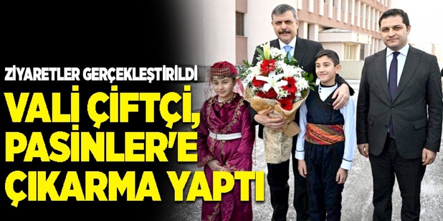 Vali Çiftçi, Pasinler'e çıkarma yaptı