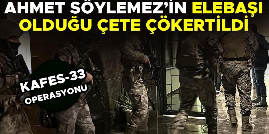 "Kafes-33" operasyonuyla organize suç örgütü çökertildi