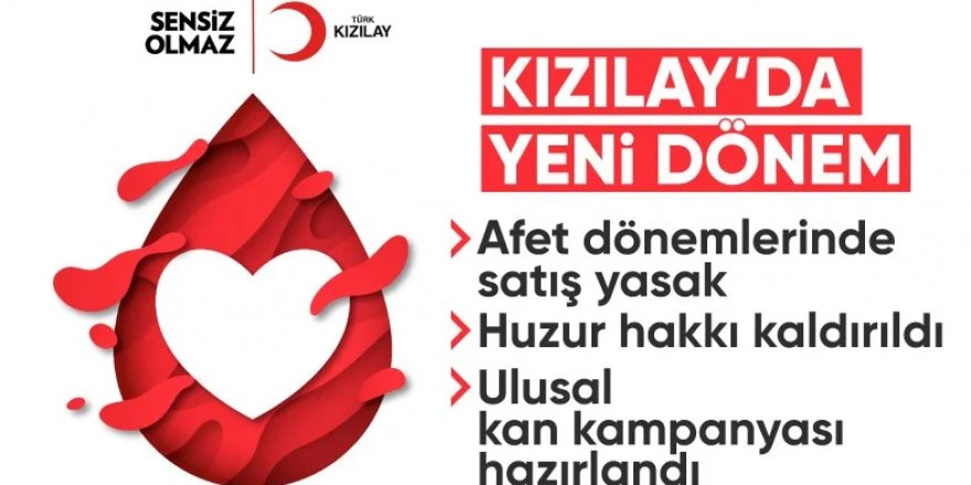 Kızılay'ın yeni dönem vizyonu: 'Ulusal kan kampanyası için çağrı'