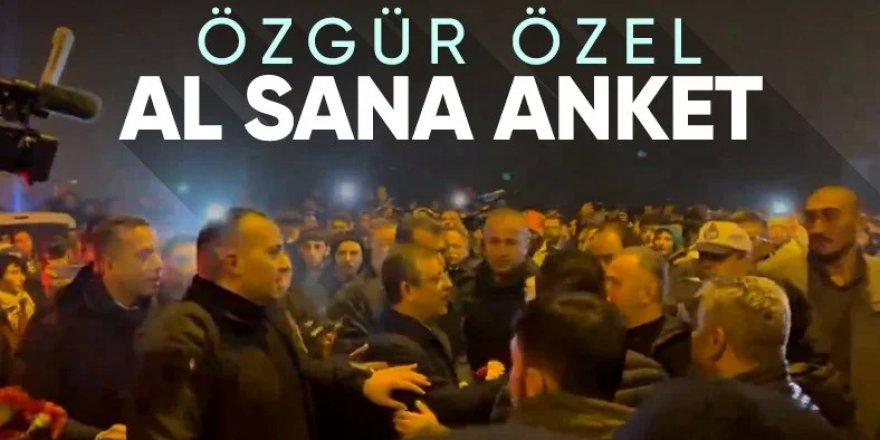 Depremzedeler Özgür Özel'i protesto etti