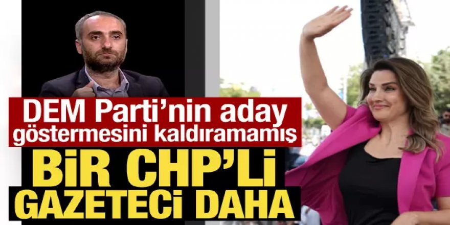 DEM Parti'nin aday göstermesini kaldıramamış bir CHP'li gazeteci daha!