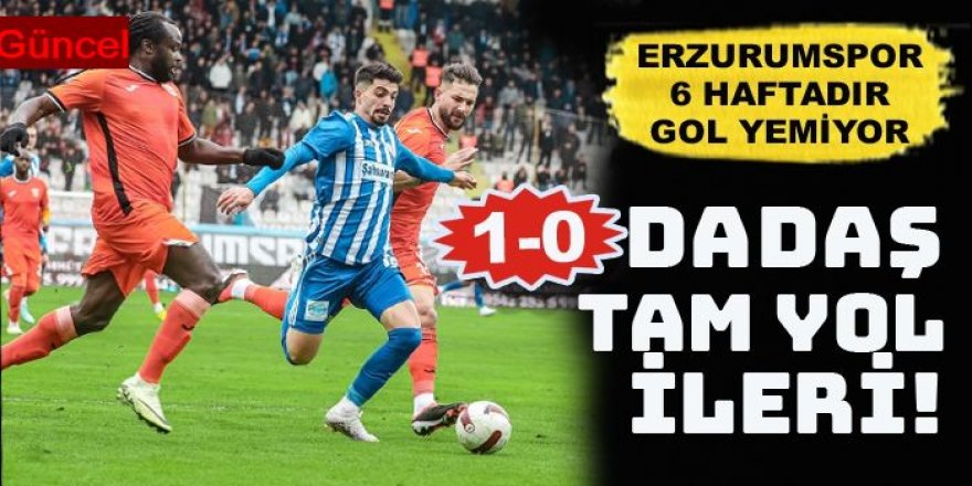 Erzurumspor FK, tek golle kazandı