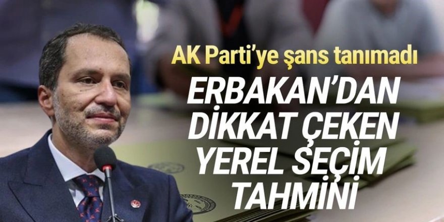 AK Partilileri kızdıracak açıklama: Fatih Erbakan'dan dikkat çeken yerel seçim tahmini