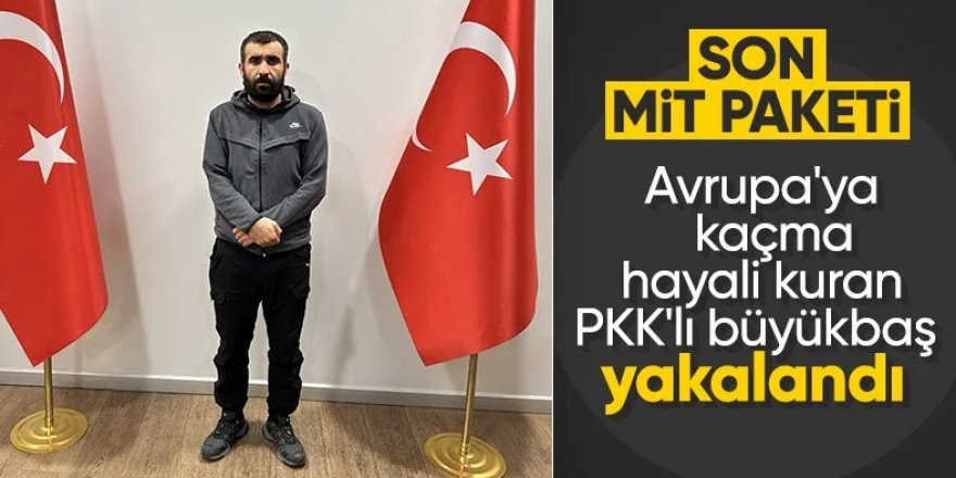 MİT ve Emniyet'ten PKK'nın sözde sorumlusuna operasyon
