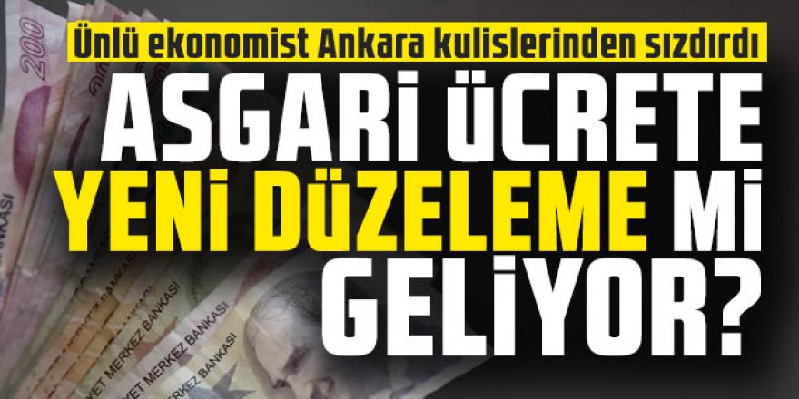 Asgari ücrete yeni düzenleme mi geliyor?