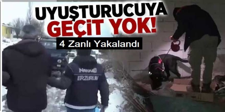 Erzurum polisi zehir tacirlerine fırsat vermiyor: 4 zanlı daha yakalandı