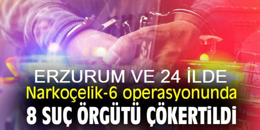 25 ilde "Narkoçelik-6" operasyonları: 245 gözaltı