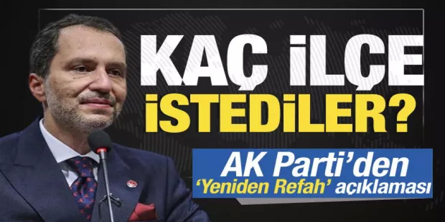 AK Parti Başkan Vekili Efkan Ala, Yeniden Refah Partisi'nin taleplerini açıkladı