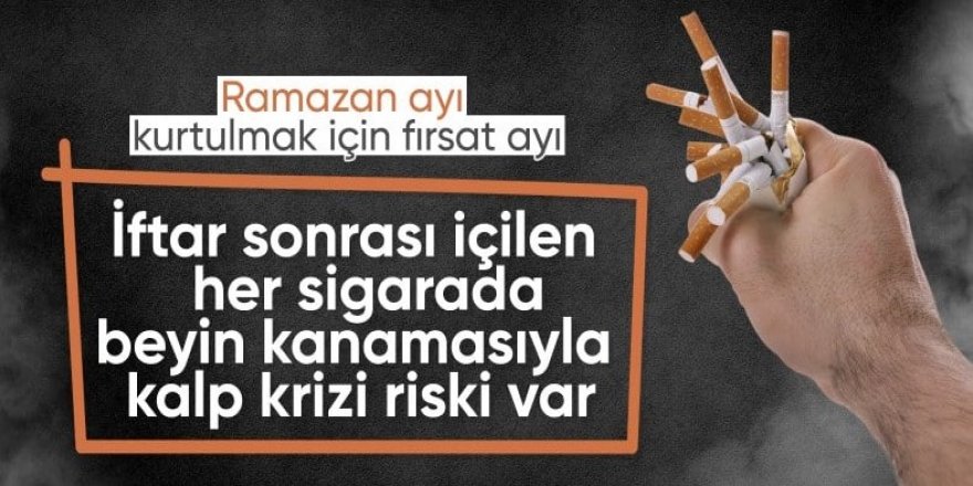 İftar sonrası içilen sigaranın sağlığa zararları