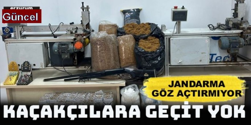 Jandarma Erzurum'da kaçakçılara göz açtırmıyor