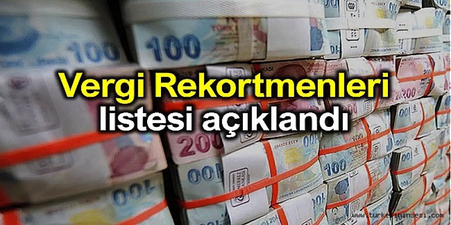 Erzurum'un vergi rekortmenleri belli oldu