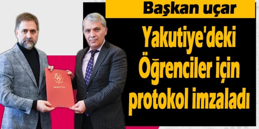 Başkan Uçar, Yakutiye'deki öğrenciler için protokol imzaladı