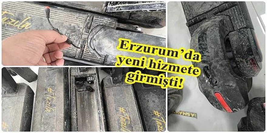 Erzurum'da Scooter’ları Kırıp döktüler!