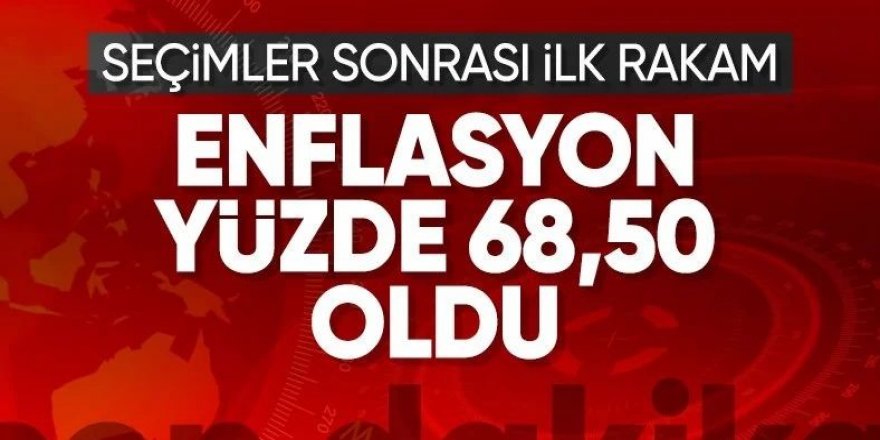 Enflasyon rakamları açıklandı