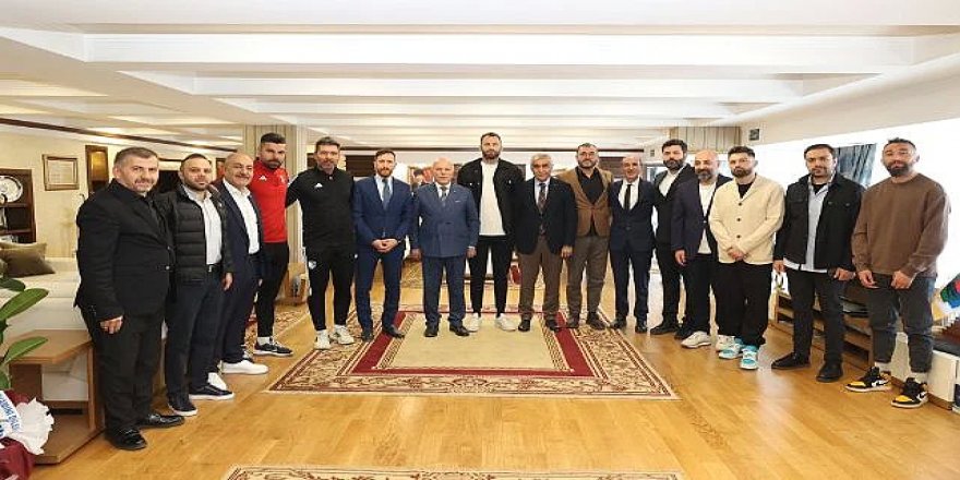 Erzurumspor FK'dan Başkan Sekmen'e ziyaret