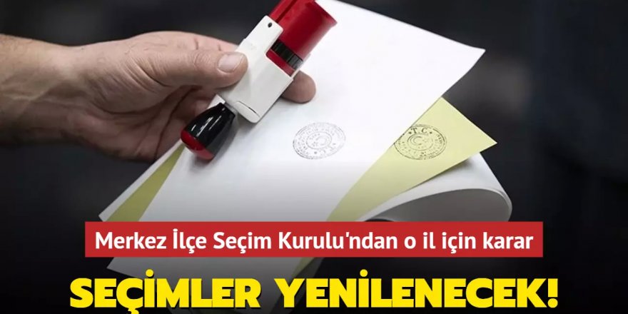 Ardahan'da seçimler yenilenecek